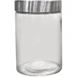 Porta Mantimento 1,3 Litros Redondo Tampa Metal